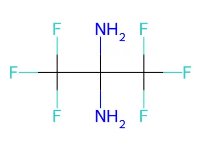 2,2-Diaminohexafluoropropane structure