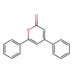 4,6-diphenyl-2H-pyran-2-one structure
