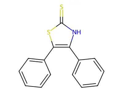 4,5-Diphenyl-2-mercaptothiazole structure