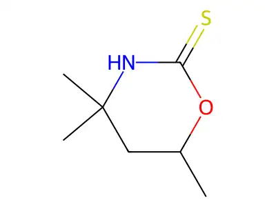 4,4,6-Trimethyl-1,3-oxazinane-2-thione structure