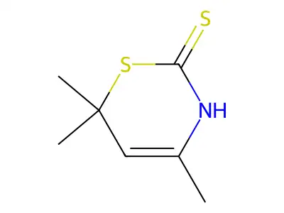 2-Mercapto-4,6,6-trimethylthiazine structure