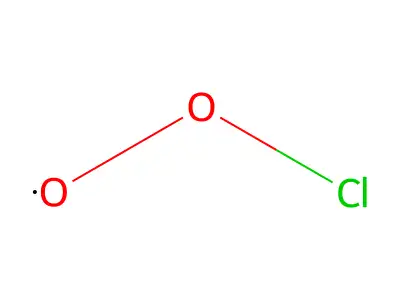 Chlorine superoxide (Cl(O2)) structure