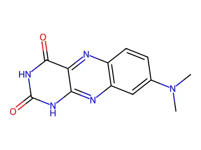 7-Dimethylamino-alloxazin structure