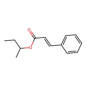 Butan-2-yl 3-phenylprop-2-enoate structure