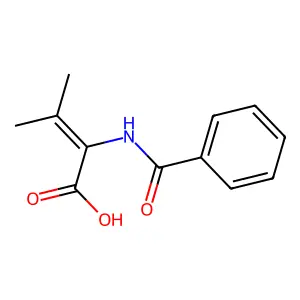2-Benzamido-3-methylbut-2-enoic acid structure