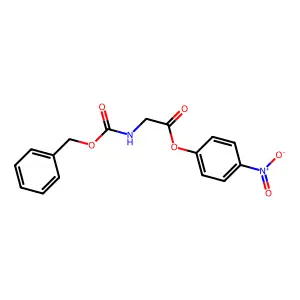 N-((Phenylmethoxy)carbonyl)glycine 4-nitrophenyl ester structure