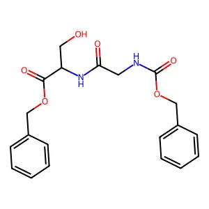 benzyl N-[(benzyloxy)carbonyl]glycylserinate structure