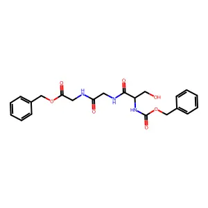 Benzyl N-[(benzyloxy)carbonyl]serylglycylglycinate structure