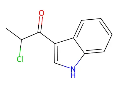 2-chloro-1-(1H-indol-3-yl)propan-1-one structure