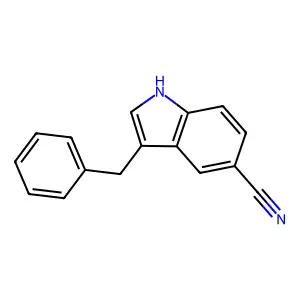 3-苄基吲哚-5-甲腈 structure