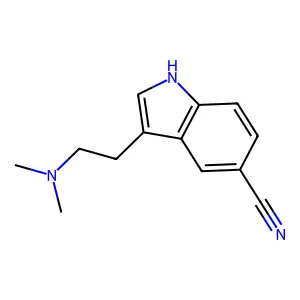 3-(2-二甲氨基乙基)吲哚-5-甲腈 structure