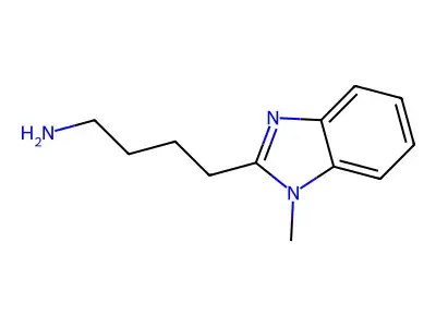 4-(1-Methyl-1H-benzoimidazol-2-yl)-butylamine structure