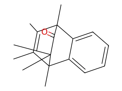 1,8,10,10,11,12-Hexamethyl-tricyclo(6.2.2.0(2,7))dodeca-2,4,6,11-tetraen-9-one structure
