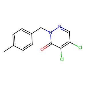 4,5-Dichloro-2-(4-methylbenzyl)-2,3-dihydropyridazin-3-one structure