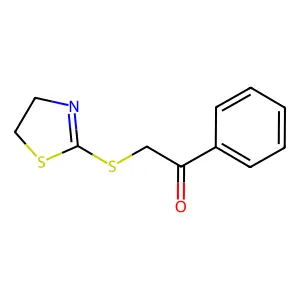 2-Phenacylmercaptothiazoline structure