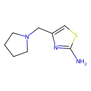 4-[(Pyrrolidin-1-yl)methyl]-1,3-thiazol-2-amine structure