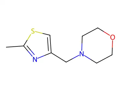 4-[(2-Methyl-1,3-thiazol-4-yl)methyl]morpholine structure