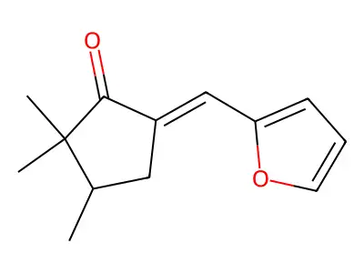 2-Furfurylidene-4,5,5-trimethylcyclopentanone structure