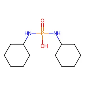 Bis(cyclohexylamino)phosphinic acid structure