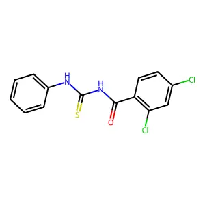 2,4-Dichloro-N-((phenylamino)thioxomethyl)benzamide structure