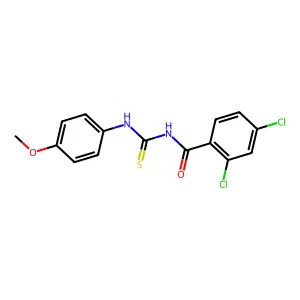 2,4-dichloro-N-[(4-methoxyphenyl)carbamothioyl]benzamide structure