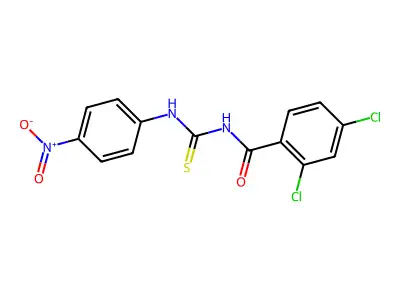 2,4-dichloro-N-[(4-nitrophenyl)carbamothioyl]benzamide structure