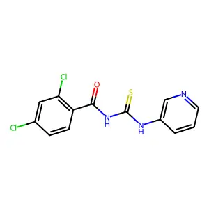 2,4-dichloro-N-(pyridin-3-ylcarbamothioyl)benzamide structure