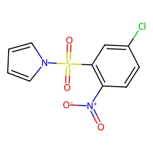 1H-Pyrrole, 1-((5-chloro-2-nitrophenyl)sulfonyl)- structure