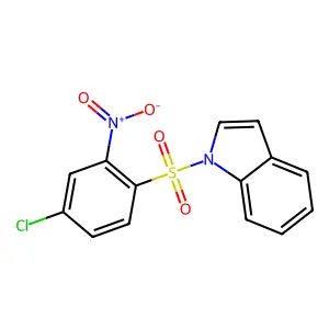 1H-Indole, 1-((4-chloro-2-nitrophenyl)sulfonyl)- structure
