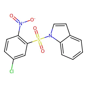 1H-Indole, 1-((5-chloro-2-nitrophenyl)sulfonyl)- structure
