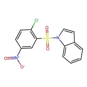 1H-Indole, 1-((2-chloro-5-nitrophenyl)sulfonyl)- structure