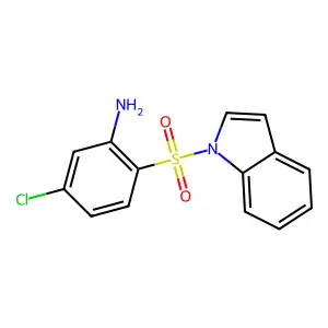 1H-Indole, 1-((2-amino-4-chlorophenyl)sulfonyl)- structure