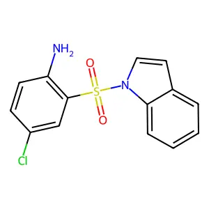1H-Indole, 1-((2-amino-5-chlorophenyl)sulfonyl)- structure