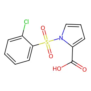 1H-Pyrrole-2-carboxylic acid, 1-((2-chlorophenyl)sulfonyl)- structure
