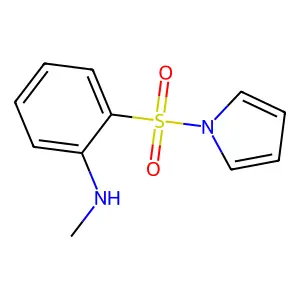 1H-Pyrrole, 1-((2-(methylamino)phenyl)sulfonyl)- structure