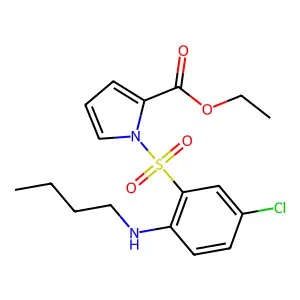 Pyrrolyl Phenyl Sulfone deriv. structure