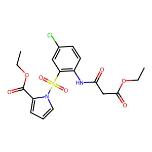Pyrrolyl Aryl Sulfone (PAS) 8u structure