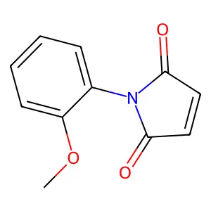 N-(2-甲氧基苯基)马来酰亚胺 structure