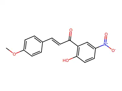 1-(2-Hydroxy-5-nitrophenyl)-3-(4-methoxyphenyl)prop-2-en-1-one structure