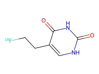 (18F)Fluoroethyluracil structure