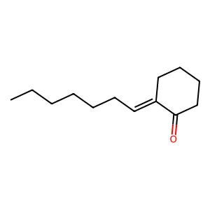 2-Heptylidenecyclohexan-1-one structure