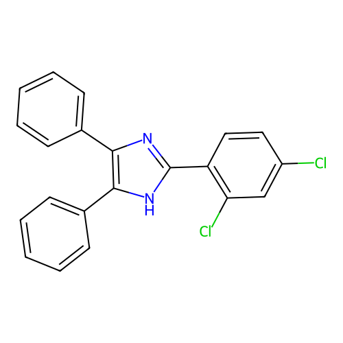 2-(2,4-dichlorophenyl)-4,5-diphenyl-1H-imidazole structure