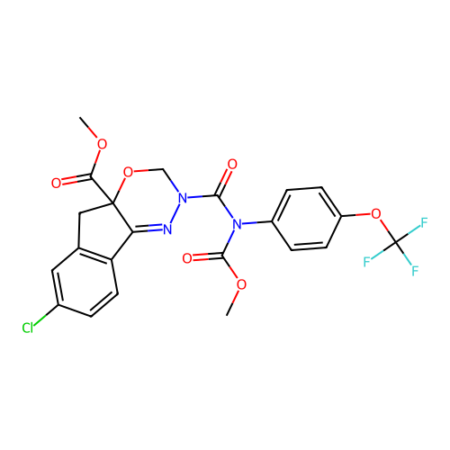 Indoxacarb, (+-)- structure