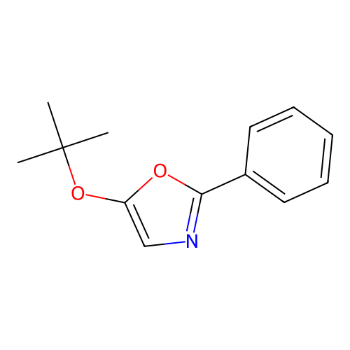 5-[(2-Methylpropan-2-yl)oxy]-2-phenyl-1,3-oxazole structure