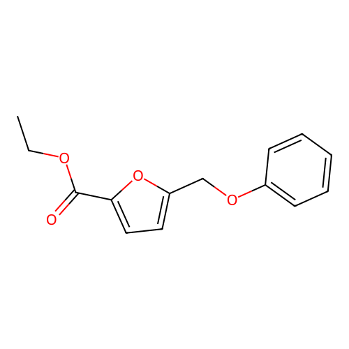 Ethyl 5-(phenoxymethyl)furan-2-carboxylate structure