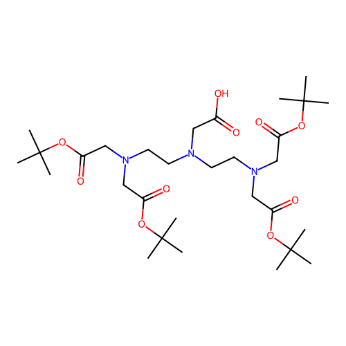 2-(Bis(2-(bis(2-(tert-butoxy)-2-oxoethyl)amino)ethyl)amino)acetic acid structure