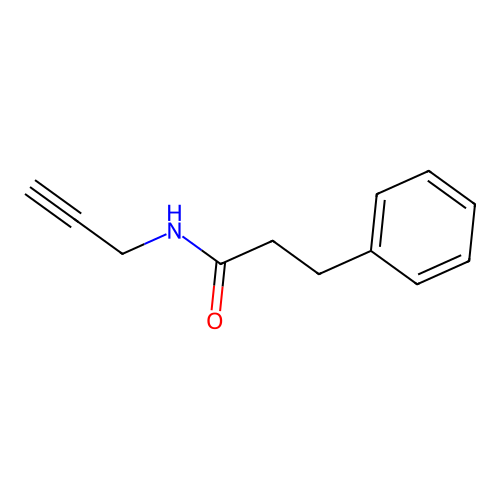 3-Phenyl-N-(2-propyn-1-YL)propanamide structure