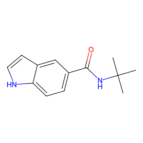 1h-Indole-5-carboxamide,n-(1,1-dimethylethyl)- structure