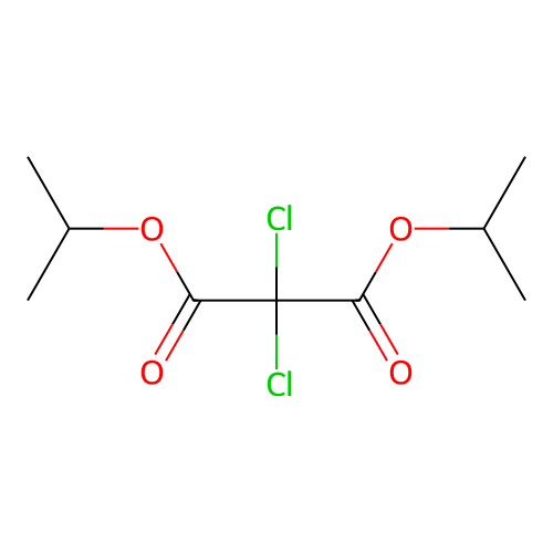 Diisopropyl dichloromalonate structure