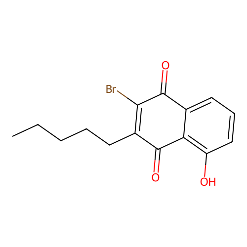 2-Bromo-5-hydroxy-3-pentylnaphthalene-1,4-dione structure